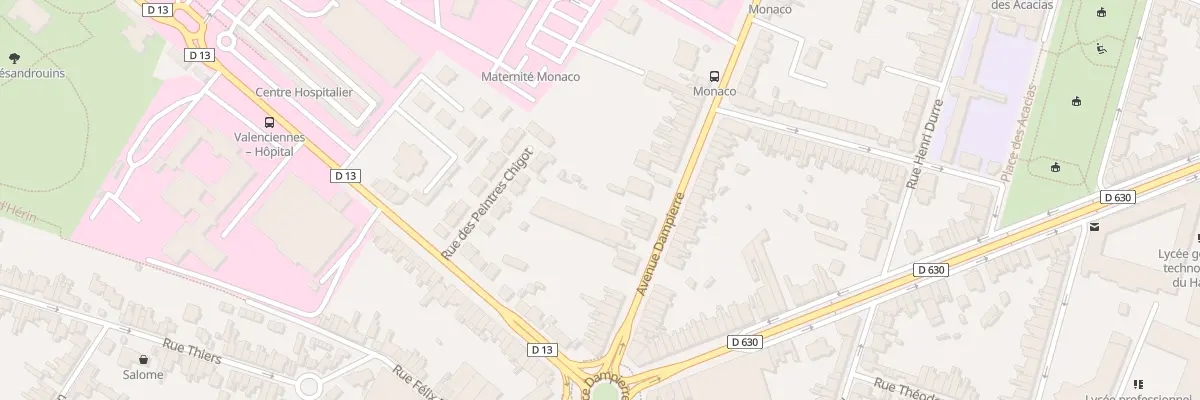 Plan du 309 Av Dampierre à Valenciennes