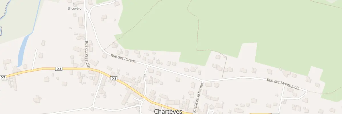 Plan du 21 Rue des Paradis à Chartèves