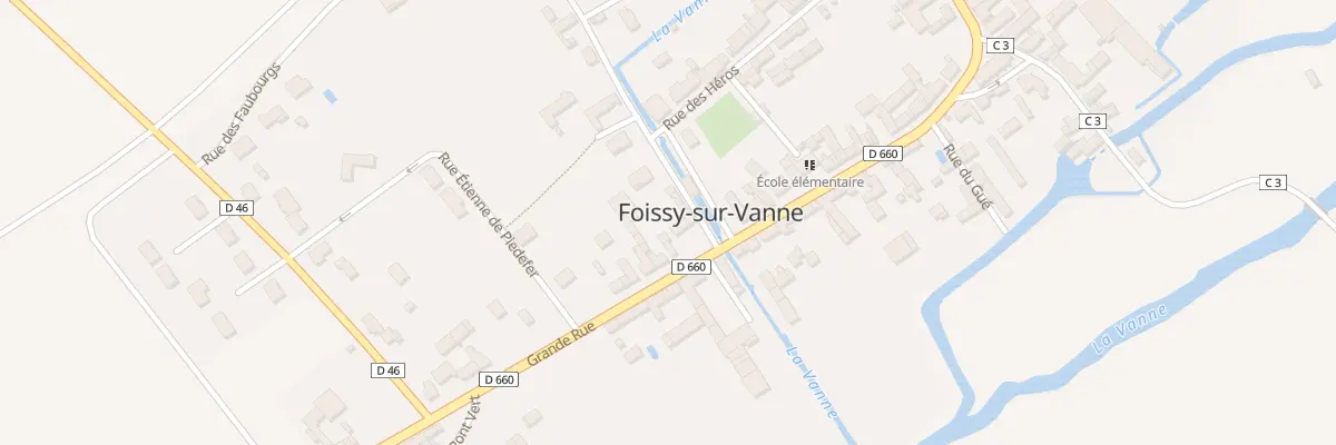 Plan du 28 Grande Rue à Foissy-sur-Vanne
