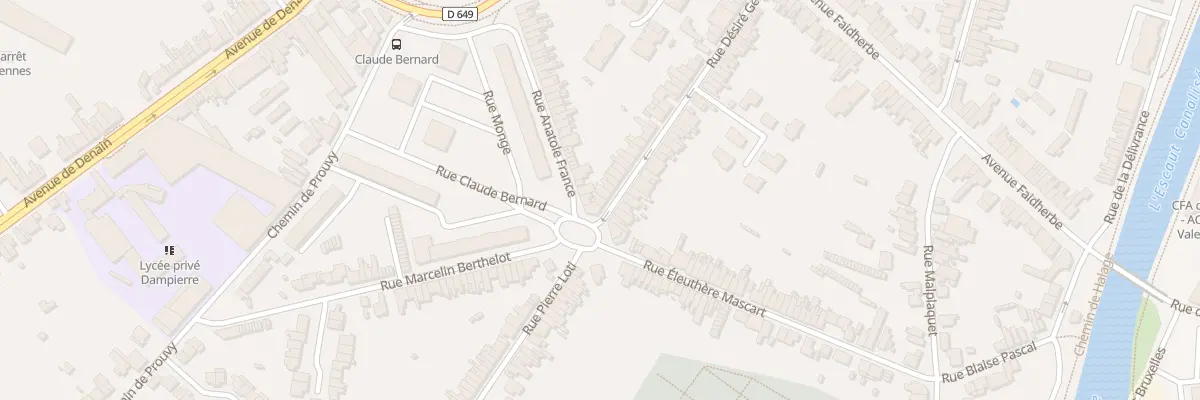 Plan du 50 Rue Désiré Gernez à Valenciennes