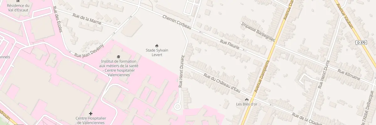 Plan du 34 Rue du Château d’Eau à Valenciennes
