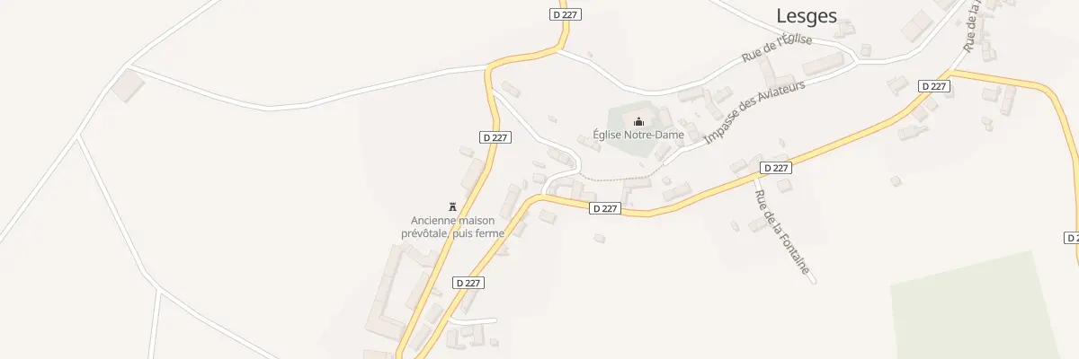Plan du 3 Rue de la Montagne à Lesges