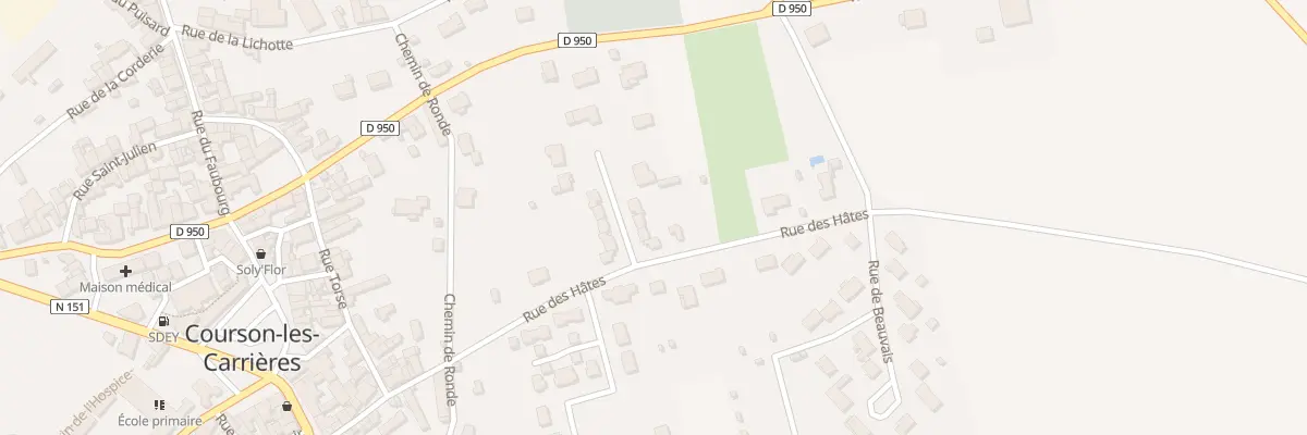 Plan du 6 All des Vaux Guilloux à Courson-les-Carrières