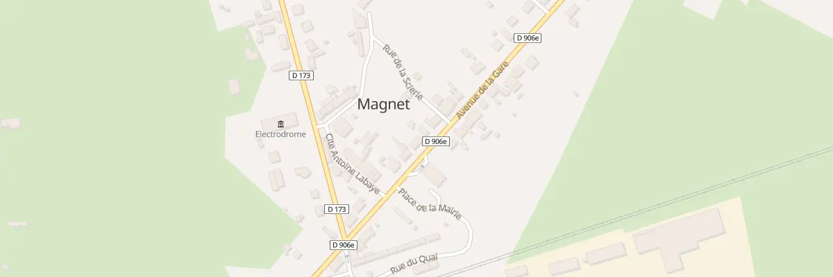 Plan du 25 Av de la Gare à Magnet