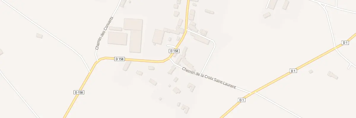 Plan du 1 Che de la Croix Saint Laurent à Chevannes