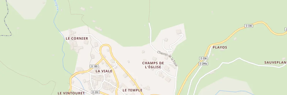 Plan du 5052A Champs de l’Eglise à Aumessas