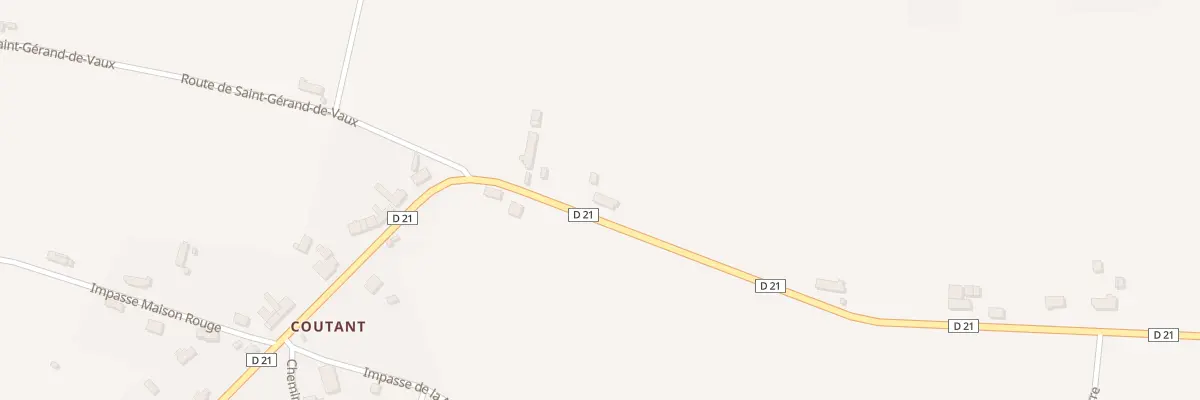 Plan du 2 Village Coutant à Treteau