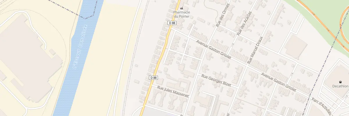 Plan du 94 Rue Gustave Delory à Trith-Saint-Léger