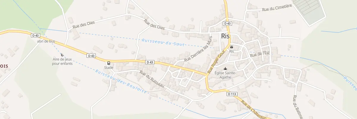 Plan du 7 Rue Derrière les Murs à Ris