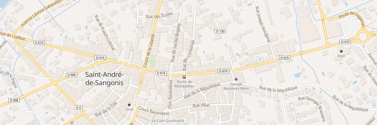 Plan du 6 Rue des Fontaines à Saint-André-de-Sangonis