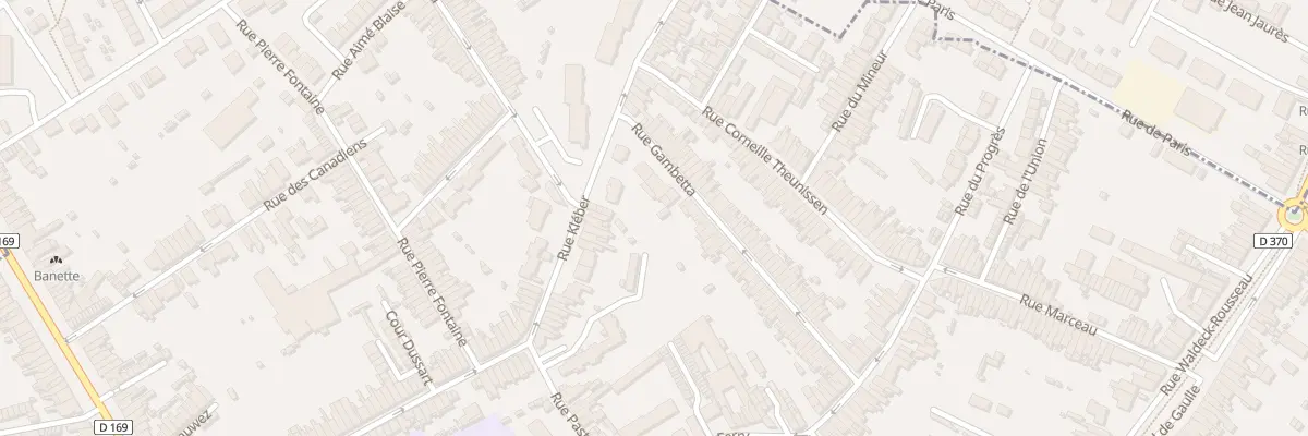 Plan du 60 Rue Gambetta à Anzin