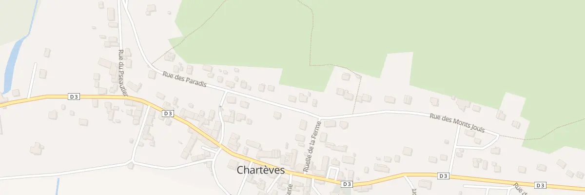 Plan du 25 Rue des Paradis à Chartèves