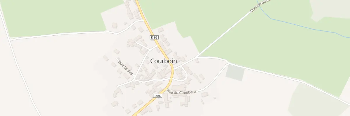 Plan du 14 Rue Principale à Courboin