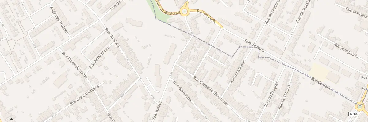 Plan du 87 Rue Kleber à Anzin
