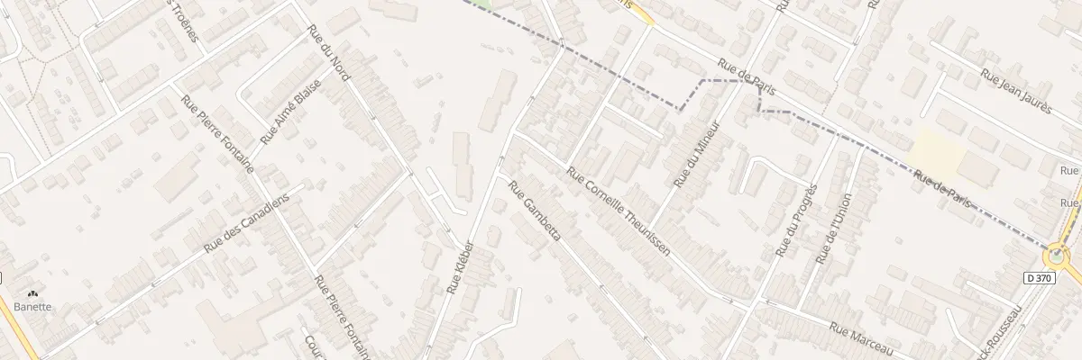 Plan du 75 Rue Gambetta à Anzin