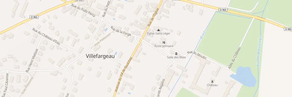Plan du 1 Av du Val de Baulche à Villefargeau