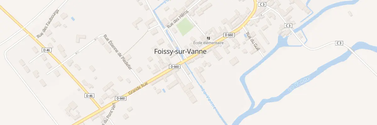 Plan du 27 Gr Grande Rue à Foissy-sur-Vanne