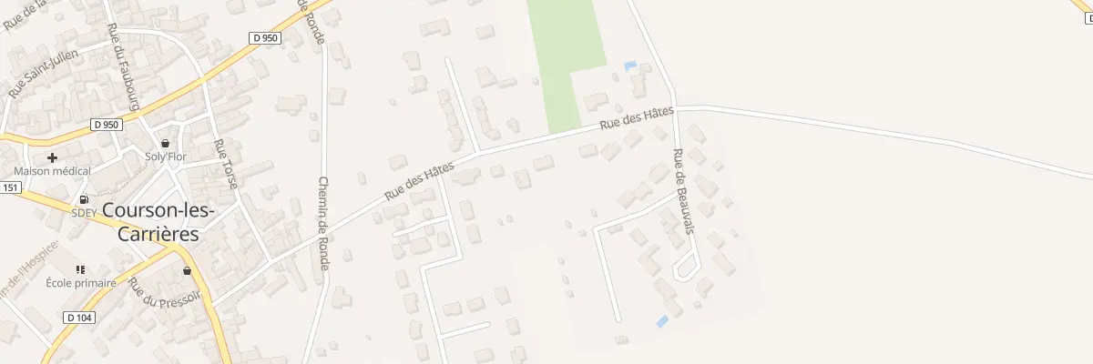 Plan du 18 Rue des Hâtes à Courson-les-Carrières