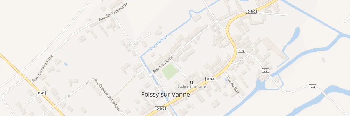 Plan du 5 Rue des Héros à Foissy-sur-Vanne