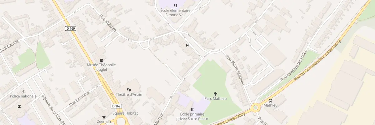 Plan du 30 Rue des Martyrs à Anzin