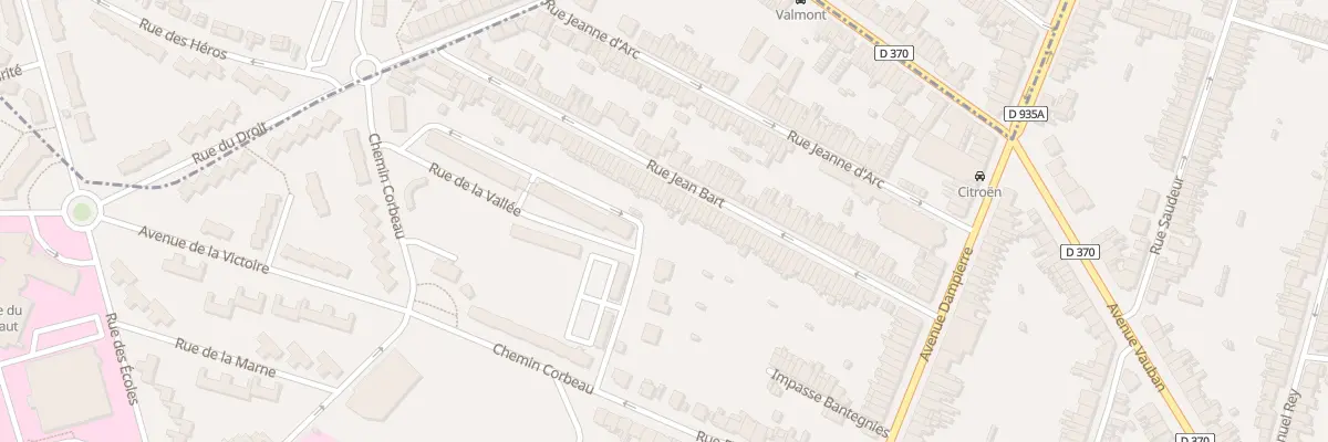 Plan du 71 Rue Jean Bart à Valenciennes