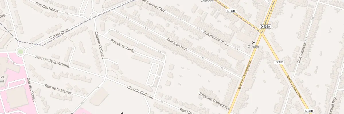 Plan du 69 Rue Jean Bart à Valenciennes