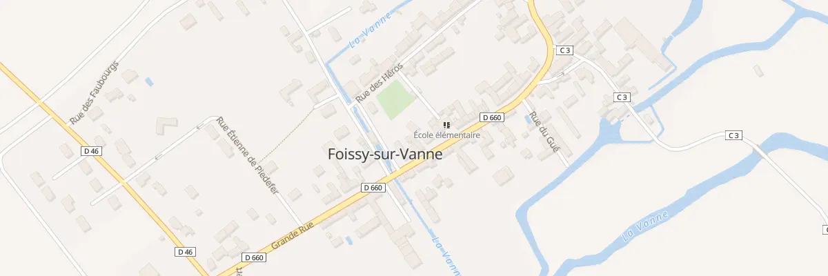 Plan du 36 Gr Grande Rue à Foissy-sur-Vanne
