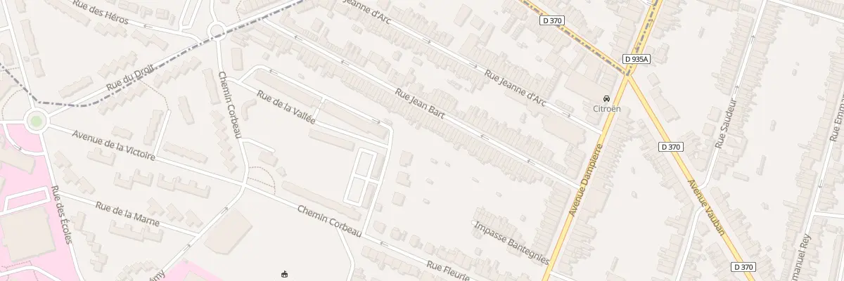 Plan du 61 Rue Jean Bart à Valenciennes