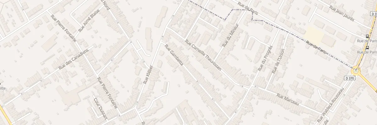Plan du 53 Rue Gambetta à Anzin