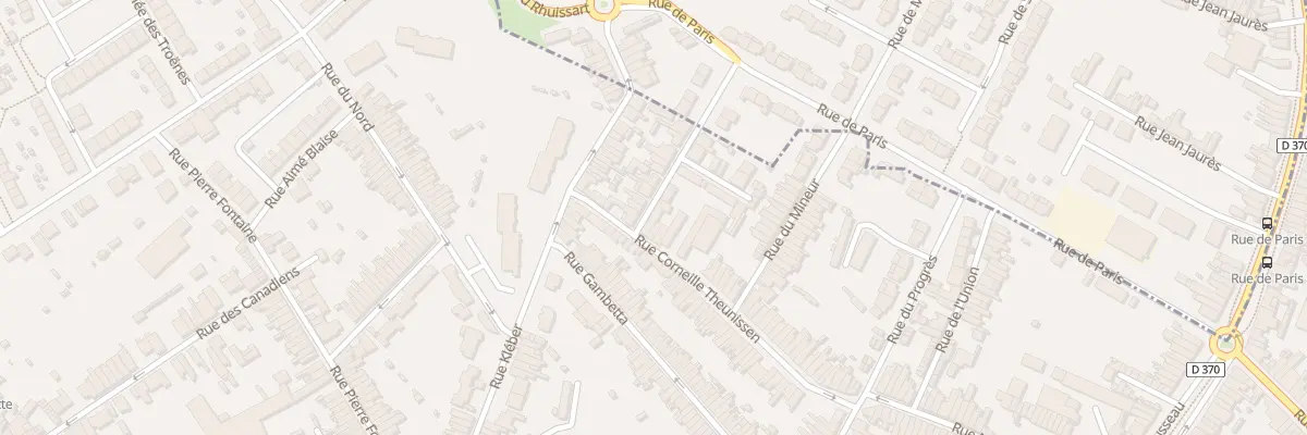 Plan du 1 Rue Fosse de la Cave à Anzin