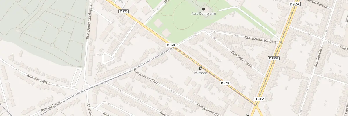 Plan du 64 Rue Constant Moyaux à Valenciennes