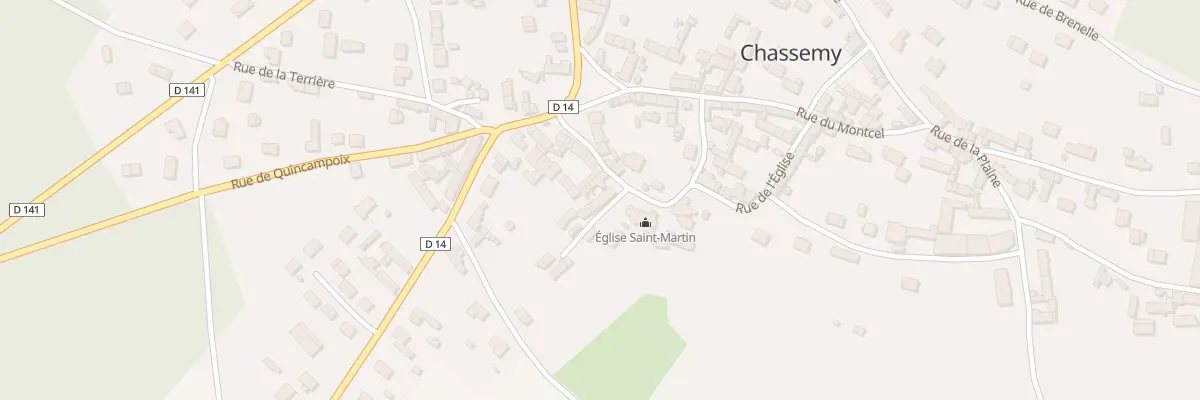 Plan du 2 Imp de l’Eglise à Chassemy
