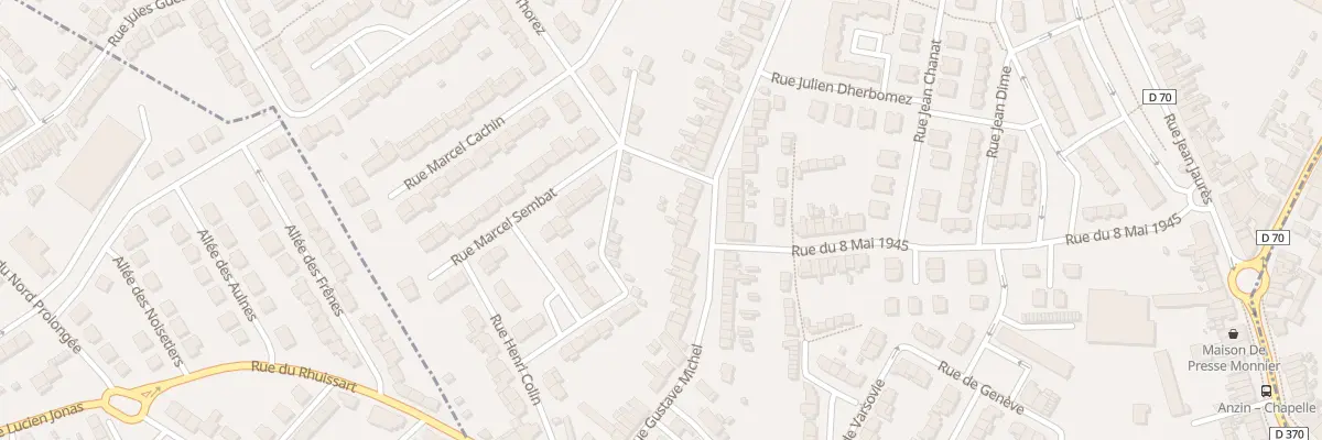 Plan du 93 Rue Gustave Michel à Beuvrages