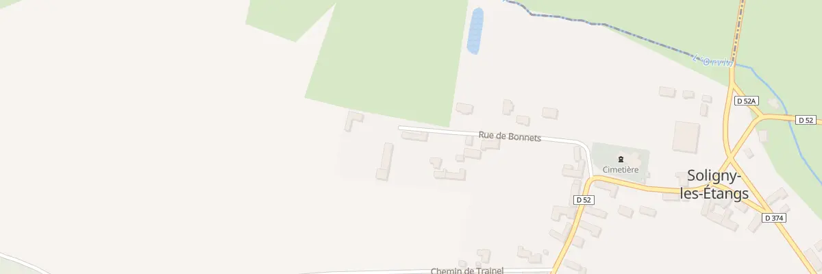 Plan du 13 Che des Bonnots à Soligny-les-Étangs