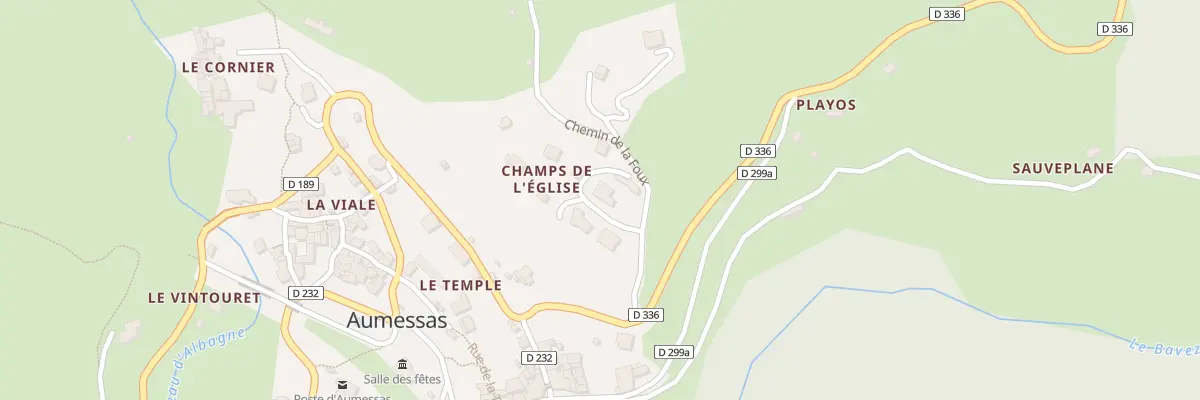 Plan du 2 Imp du Champ de l’Eglise à Aumessas