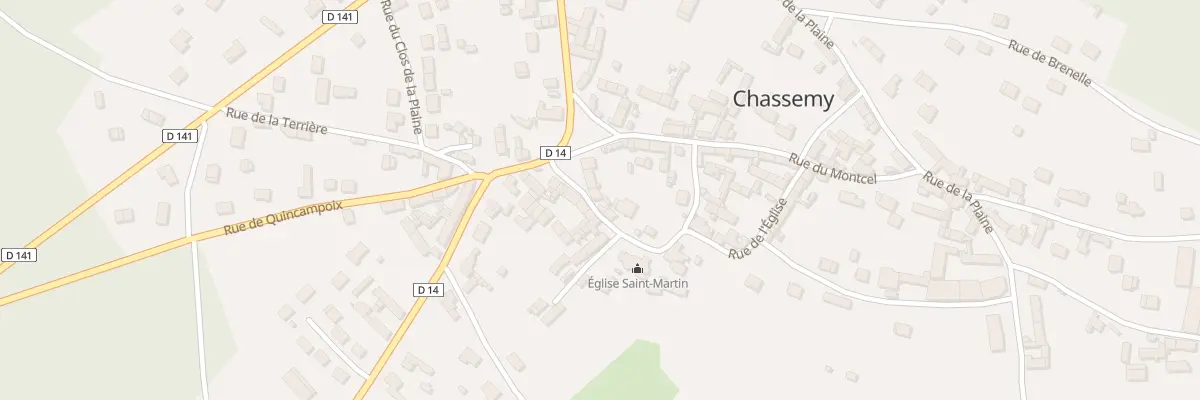 Plan du 3 Rue de l’Eglise à Chassemy
