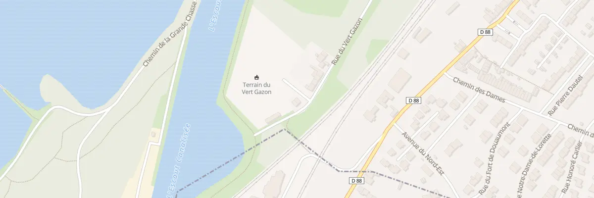 Plan du 96 Rue du Vert Gazon à Valenciennes