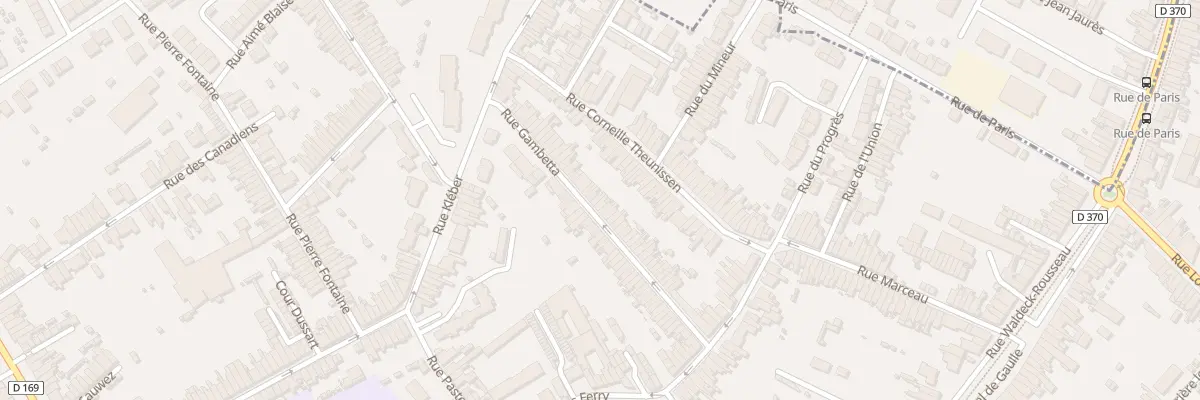 Plan du 43 Rue Gambetta à Anzin