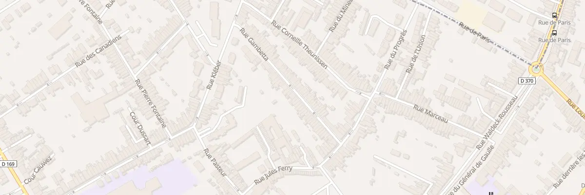 Plan du 42 Rue Gambetta à Anzin