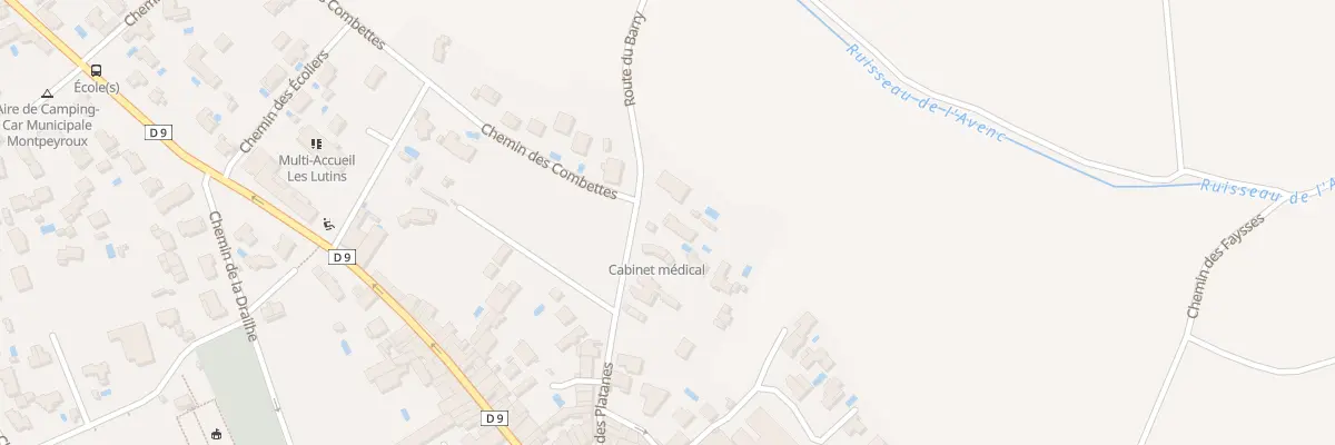 Plan du 20 Av des Platanes à Montpeyroux