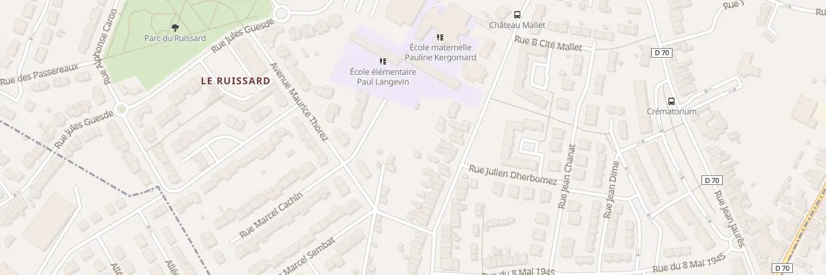 Plan du 57 Rue Gustave Michel à Beuvrages
