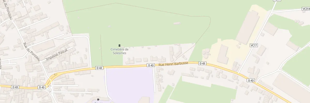 Plan du 33B Rue Henri Barbusse à Solesmes
