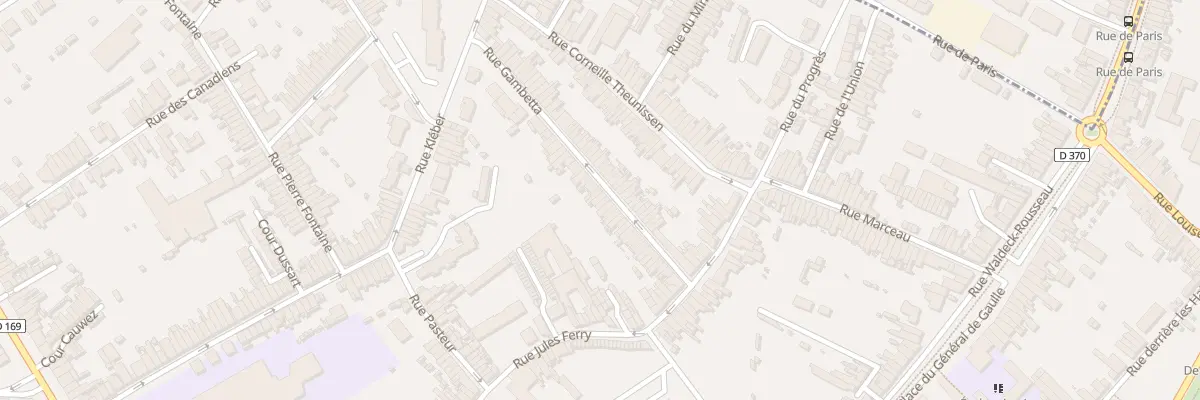 Plan du 38 Rue Gambetta à Anzin