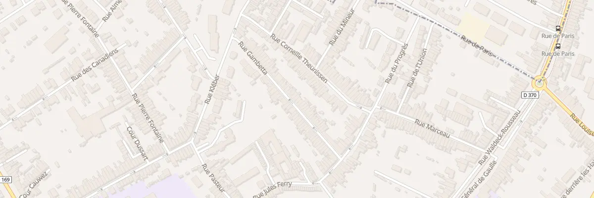 Plan du 33 Rue Gambetta à Anzin