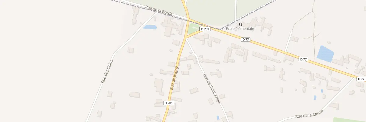 Plan du 1A Rue de Joigny à Villechétive