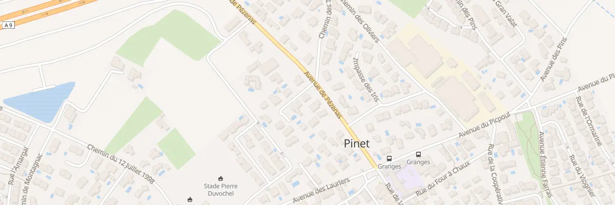 Plan du 1 Rue de la Tramontane à Pinet