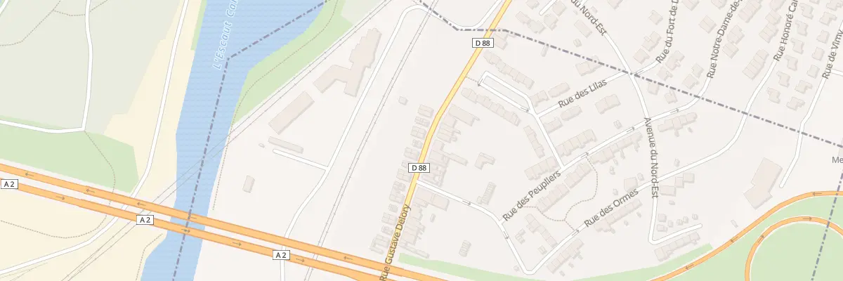 Plan du 185 Rue Gustave Delory à Trith-Saint-Léger