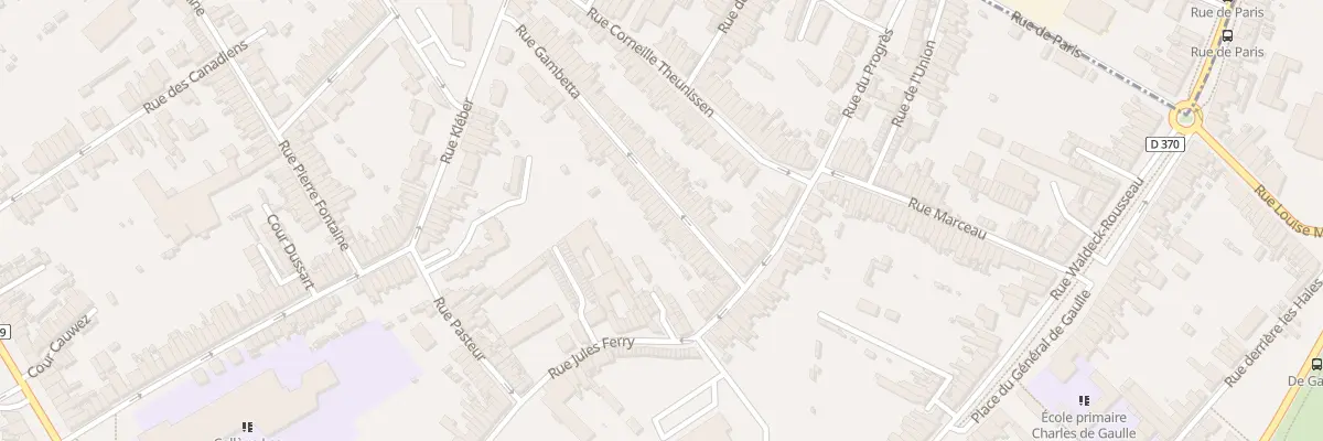 Plan du 28 Rue Gambetta à Anzin