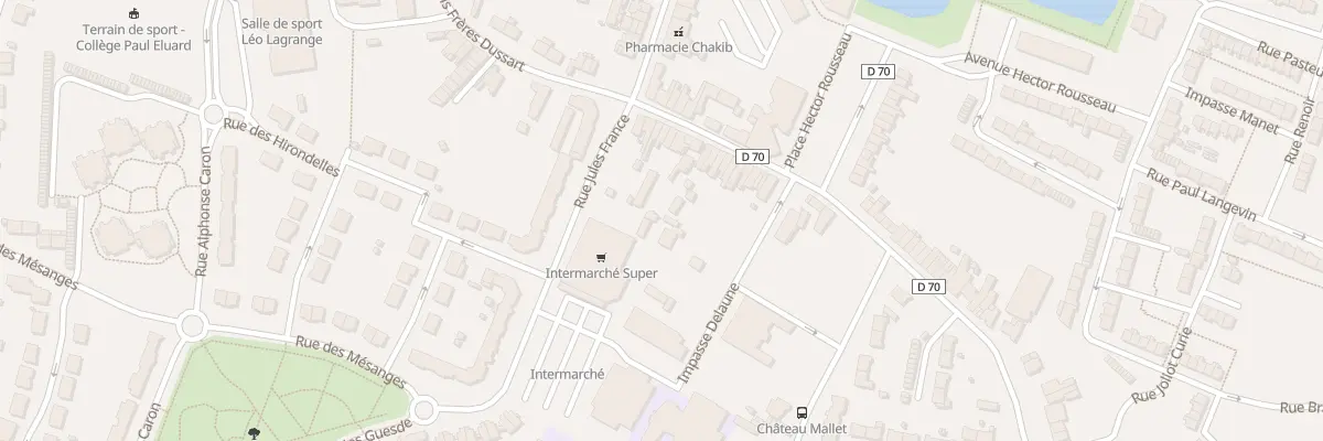 Plan du 23 Rue Jean Jaurès à Beuvrages