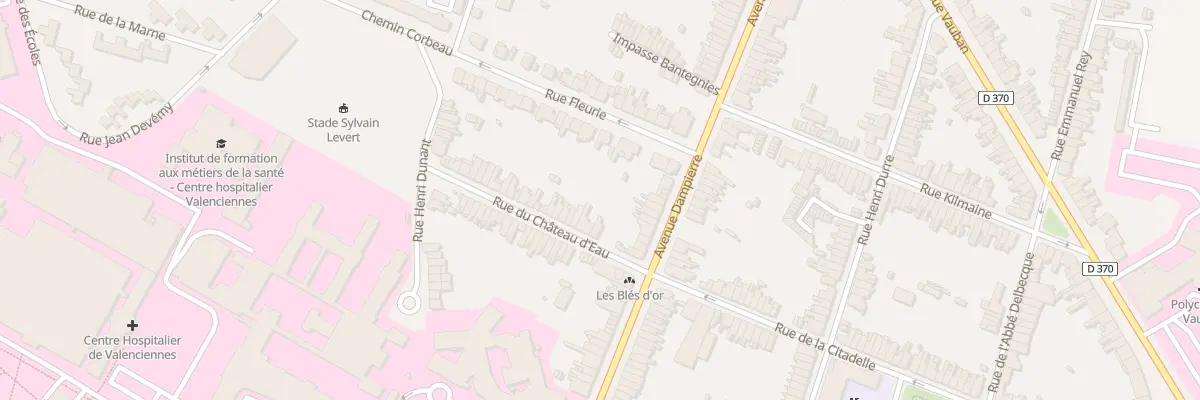 Plan du 4 Rue du Château d’Eau à Valenciennes